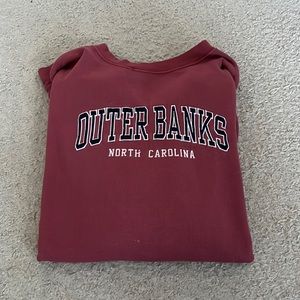 outer banks maroon crew neck